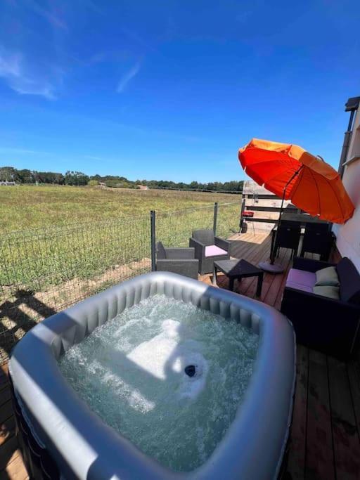 T2 Neuf, Terrasse Et Spa Prive Apartment Josse Luaran gambar